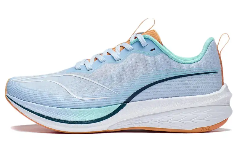 Li Ning Red Hare 6 Pro Cushioning Abrasion Resistant Breathable Rebound Low top Running Shoes Women's Sky Blue