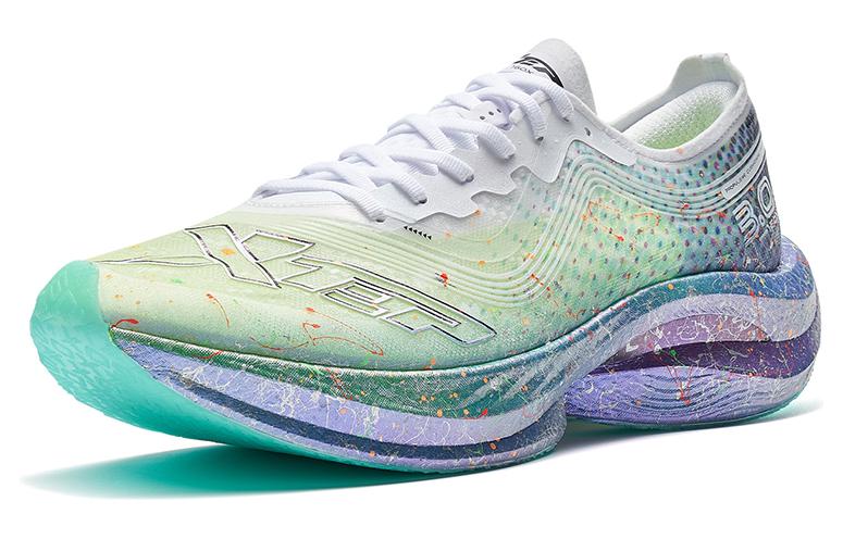 XTEP 160X 3.0 Slip Resistant Abrasion Resistant Low top Running Shoes Women’s New White Stone Teal