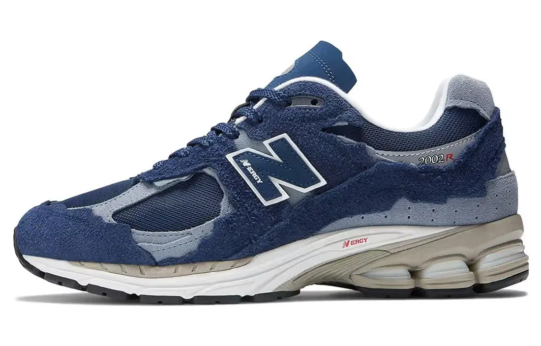New Balance NB 2002R Cushioning Slip Resistant Abrasion Resistant Low top Casual Running Shoes Unisex Marine Blue