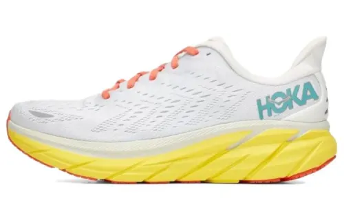 HOKA ONE ONE Clifton 8 Blanc De Blanc Illuminating Yellow