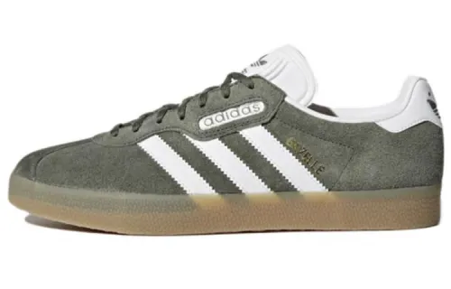 Adidas Originals GAZELLE German Army Trainers Men's Low Top Green/White