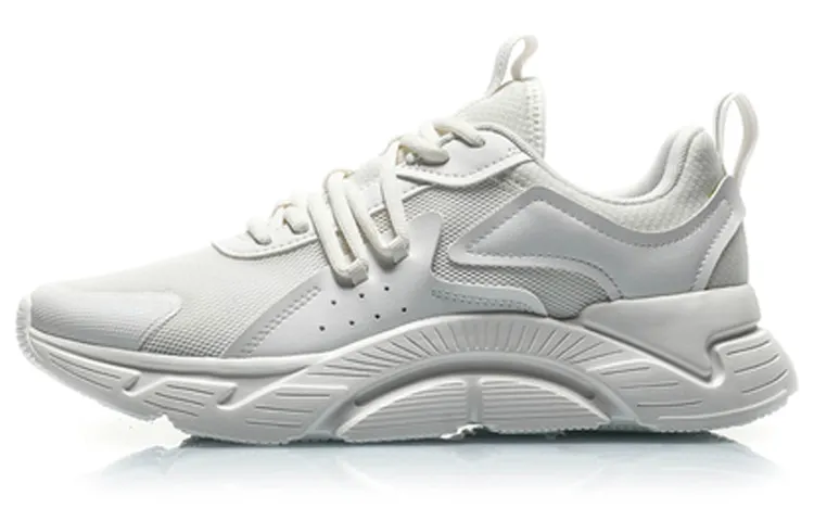 Li Ning Cushioning Low top Running Shoes Men's Mist White