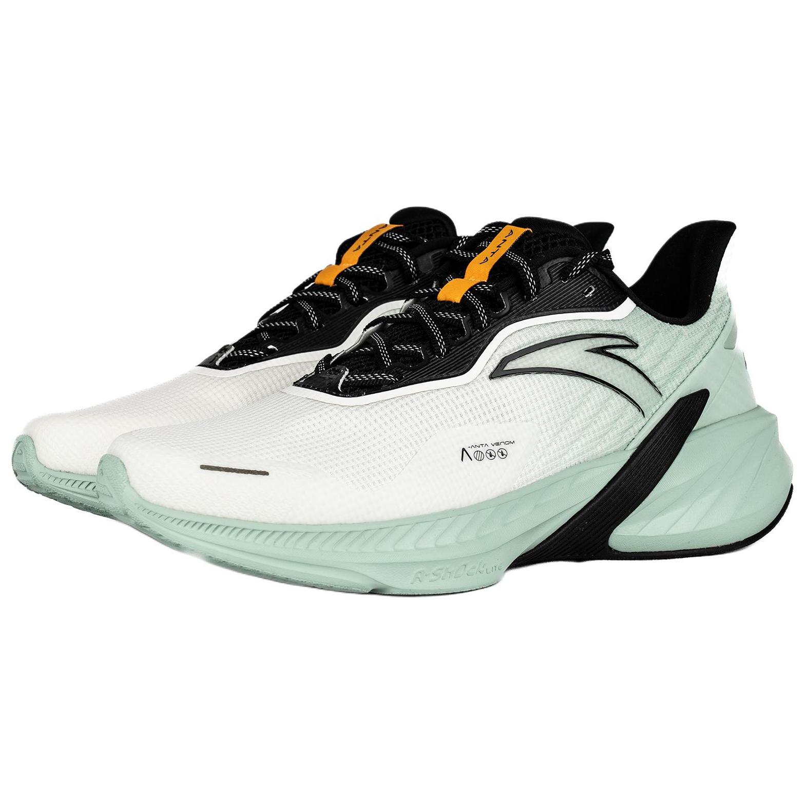 Anta DuCi4 Slip Resistant, Abrasion Resistant, Lightweight Low top Casual Running Shoes Men’s White Green
