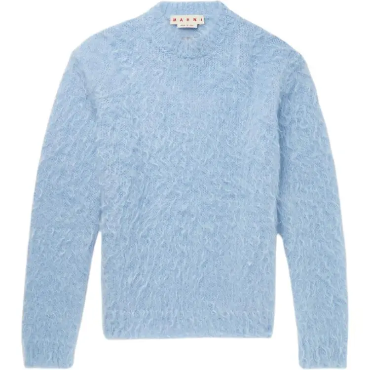 MARNI Sweaters Men's Blue Crew Neck Moderate