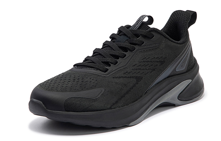 361° Sharp Tooth Collection Slip Resistant, Abrasion Resistant, Breathable Low top Running Shoes Women’s Black Gray