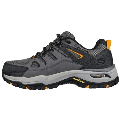Skechers ARCH FIT DAWSON Cushioning, Wear Resistant Low top Hiking Shoes Men's Black Gray