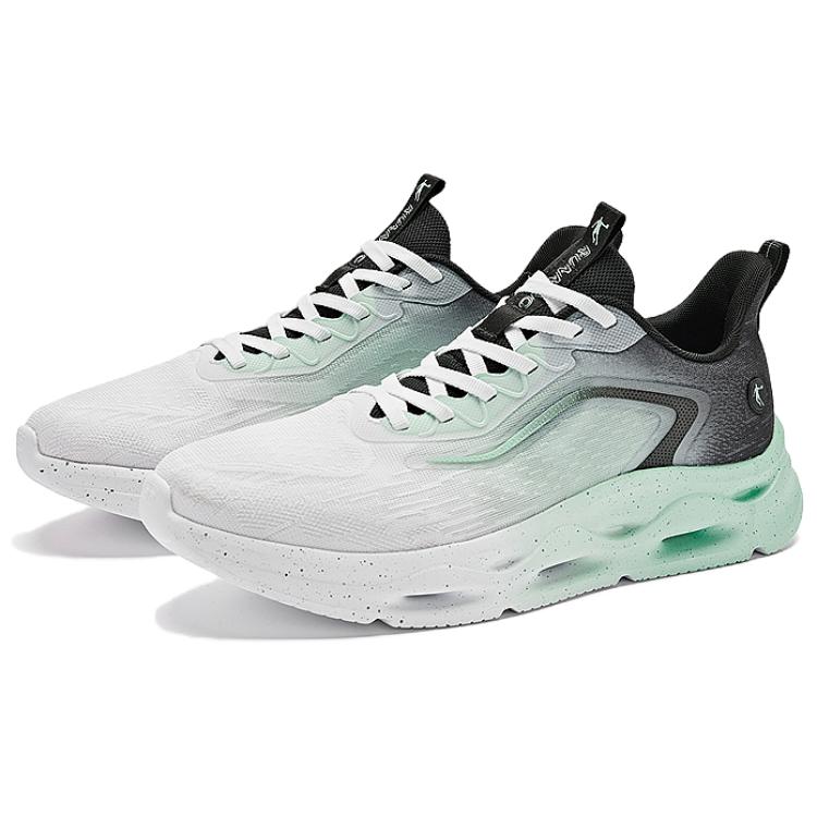 QIAODAN Breathable Low top Running Shoes Men’s White Green Black