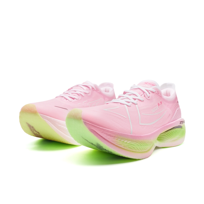 XTEP 160X 3.5PRO Low top Carbon Plate Marathon Training Race Running Shoes Men’s Pink White