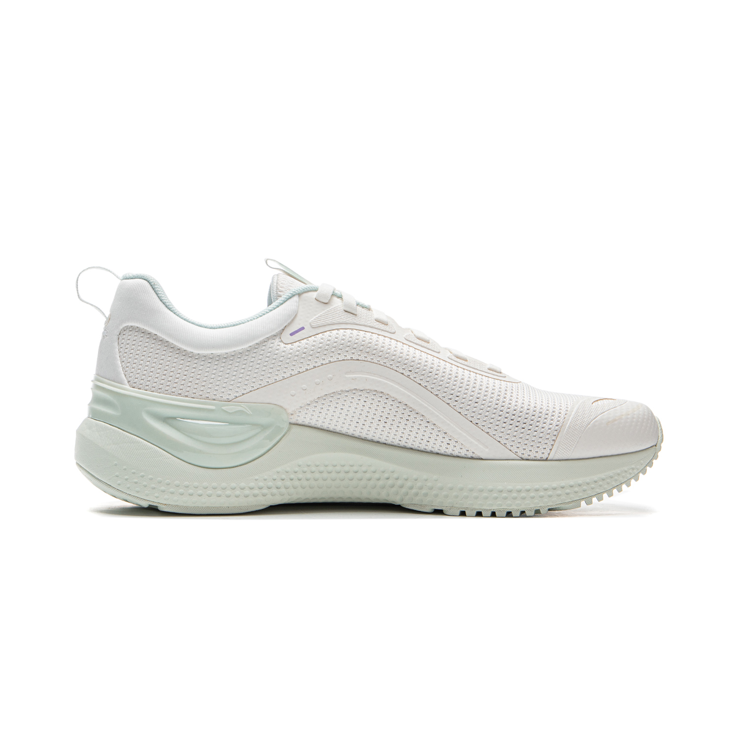 Li Ning Cushioning Slip Resistant Abrasion Resistant Lightweight Low top Running Shoes Women’s Mist White