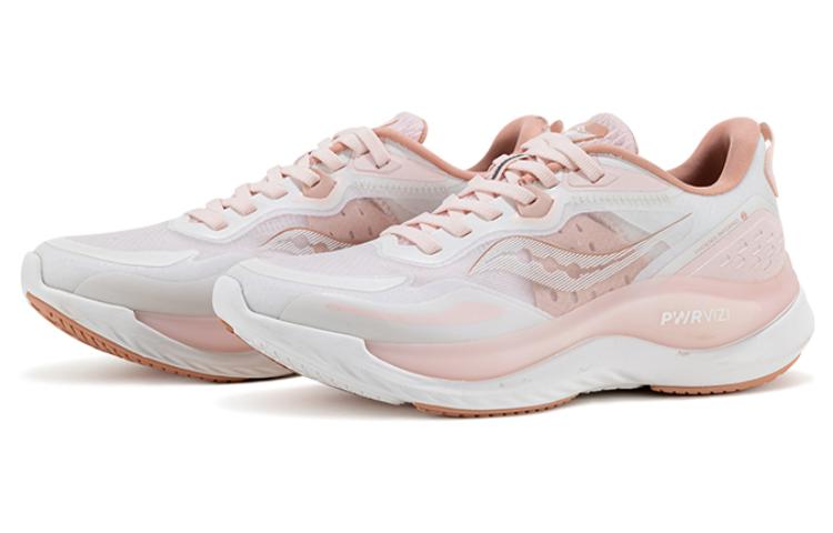Saucony Phoenix Inferno 2 Firebird Cushioning Slip Resistant Abrasion Resistant Low top Running Shoes Unisex White Pink