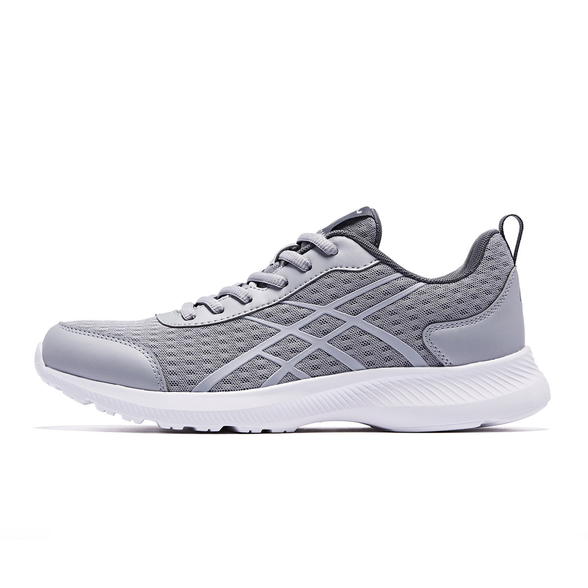 QIAODAN Cushioning Abrasion Resistant Cushioning, Wear Resistant Low top Casual Running Shoes Men’s Gray