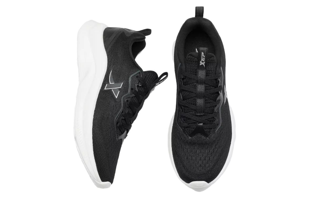 XTEP Slip Resistant Abrasion Resistant Breathable Cushioning Low top Running Shoes Women’s Black