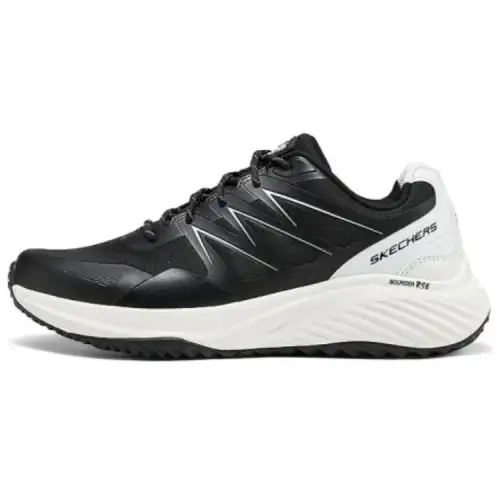 Skechers Bounder Comfortable And Breathable Low top Running Shoes Men's Black White