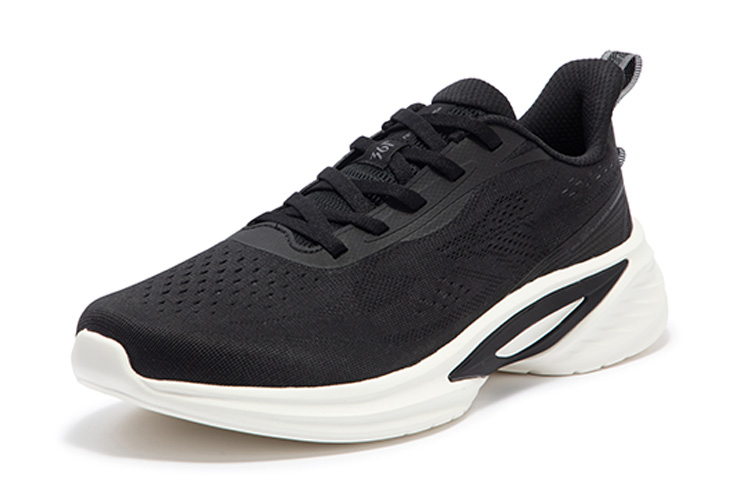 361° Cushioning Slip Resistant Abrasion Resistant Low top Running Shoes Men’s Black White