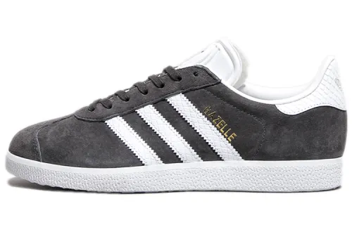 Adidas Originals GAZELLE Split Suede Low top Skateboard Shoes Women's Gray White