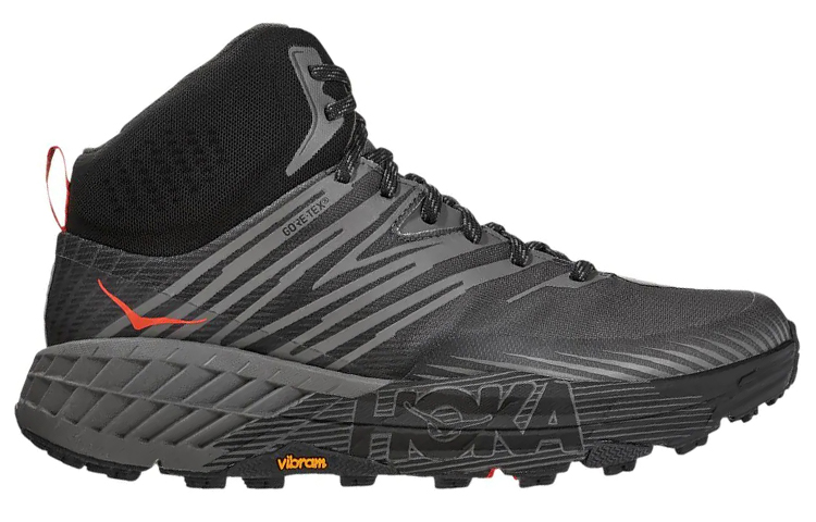 HOKA ONE ONE Speedgoat Mid Gore Tex 2 Black Grey Red