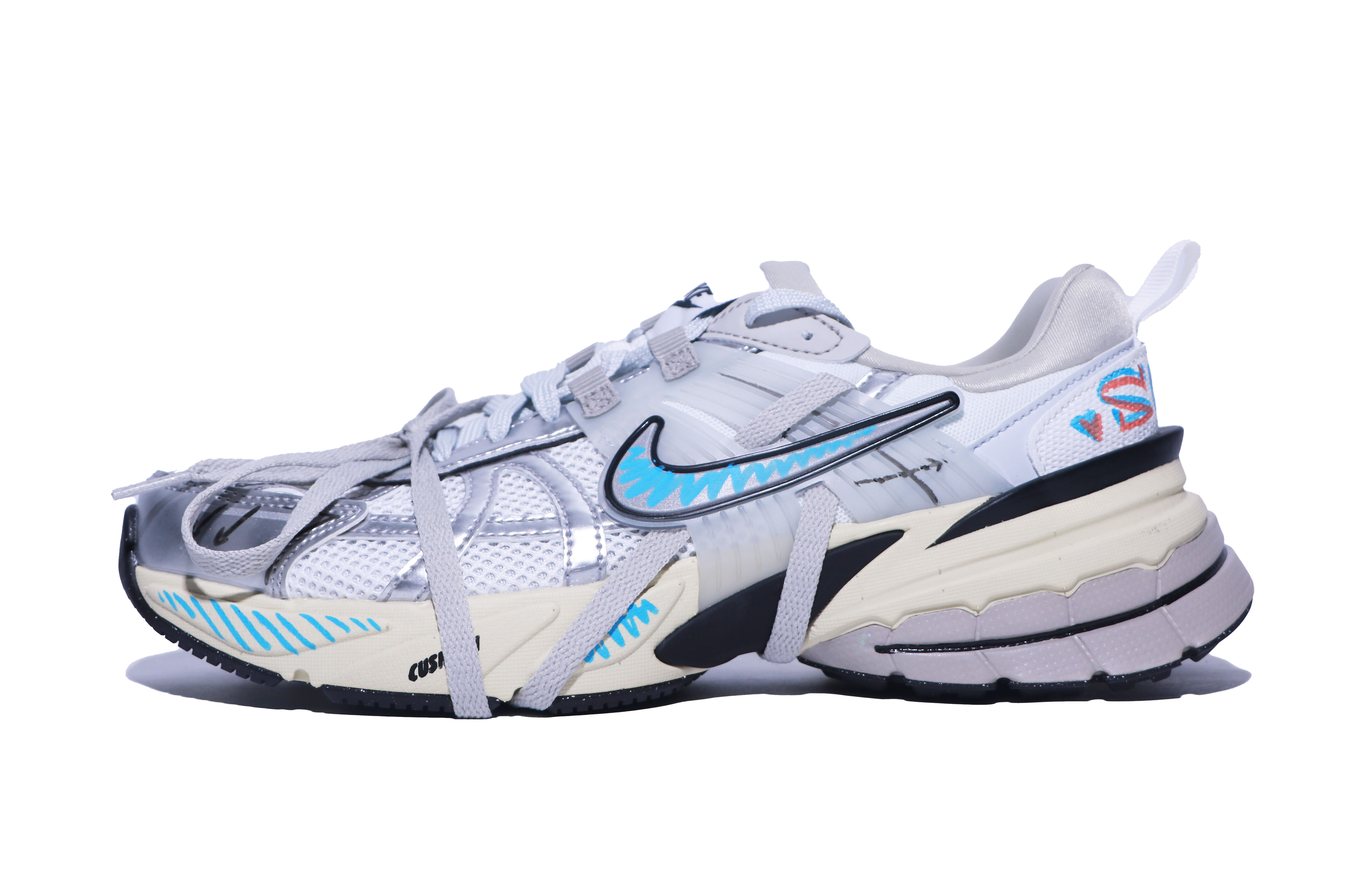 Nike V2K Run Slip Resistant Abrasion Resistant Slip Resistant Abrasion Resistant Low top Running Shoes Women's