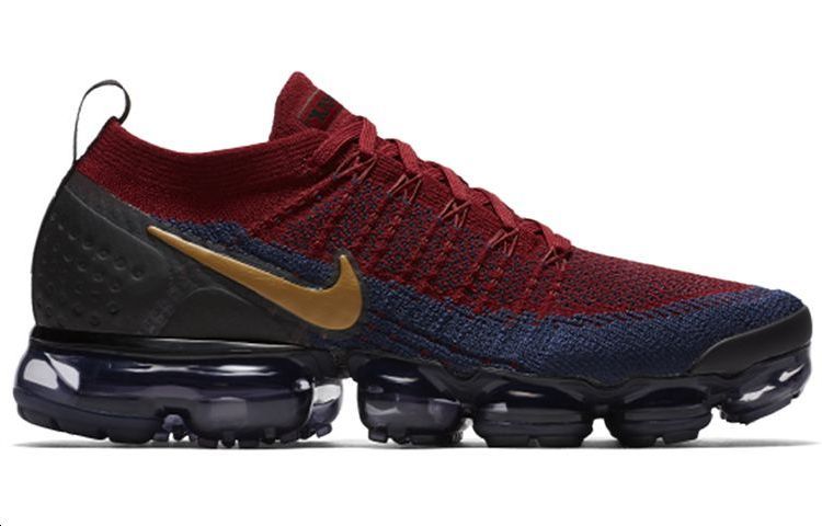 Кроссовки Nike VaporMax Flyknit 2 Air (красный / черный) — Красный / чёрный — фото 2