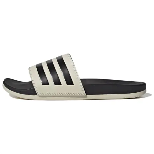 Adidas Originals Slip Resistant Abrasion Resistant Slide Slippers Unisex White Black