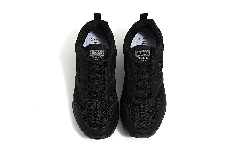 HUANQIU Running Shoes Men’s Low Top Black