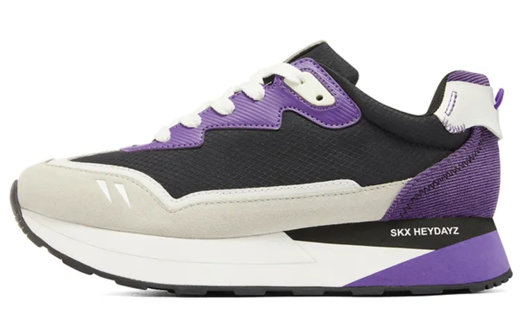 Skechers Sport Textile, Synthetic Leather, Split Cow Leather Low top Casual Shoes Women's Black Multicolor