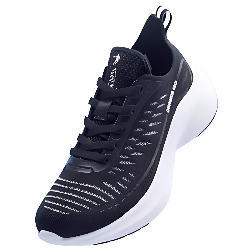 QIAODAN Cushioning, Wear Resistant Low top Casual Running Shoes Men’s Black