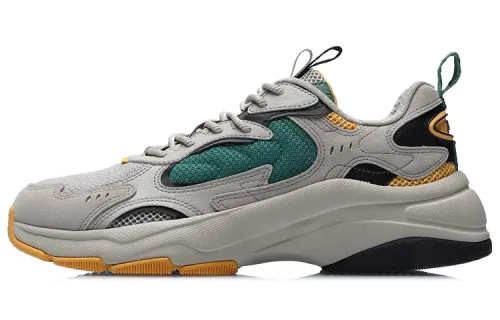 Li Ning Comfortable Cushioning Slip Resistant Abrasion Resistant Lightweight Breathable Low top Running Shoes Men's