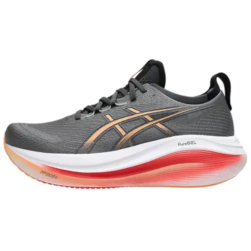 Asics Abrasion Resistant Low top Marathon Training Casual Running Shoes Men's Gray