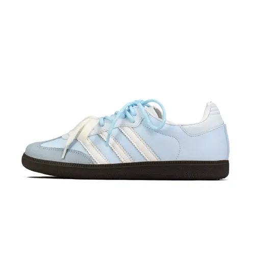 Adidas Originals SAMBA OG Abrasion Resistant Low top Skateboard Shoes Unisex Light Blue