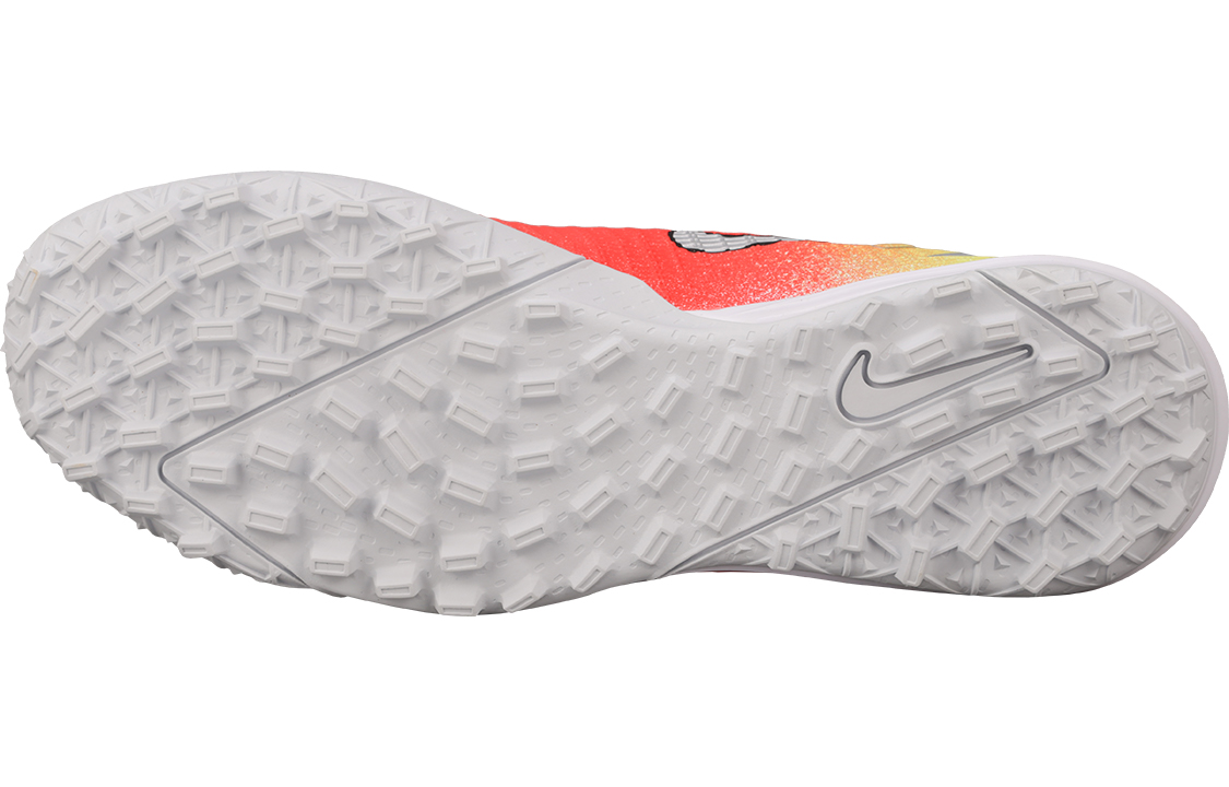 Мужские кроссовки Nike Mercurial Superfly TF (оранжево-желто-серебристый) — фото 5