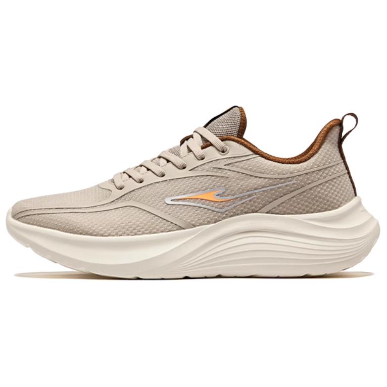 Erke Breathable And Wear resistant Low top Casual Running Shoes Men’s Beige