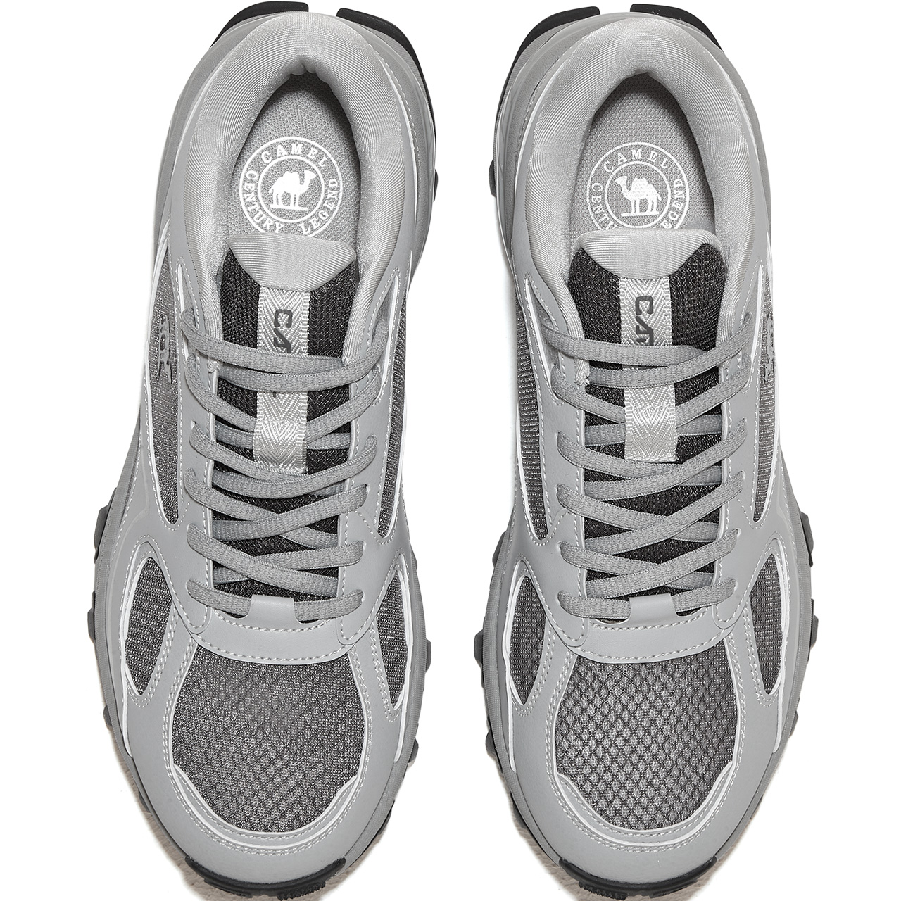 CAMEL Cushioning Breathable Lightweight Low top Casual Running Shoes Men’s Nando Gray