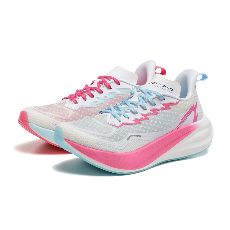 LIZHIPAO Running Shoes Unisex Low Top White Peach/Red/White Light Blue