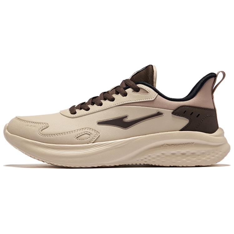 Erke Cushioning Slip Resistant Abrasion Resistant Low top Casual Running Shoes Men’s Light Smoke Coffee Dark Sandalwood