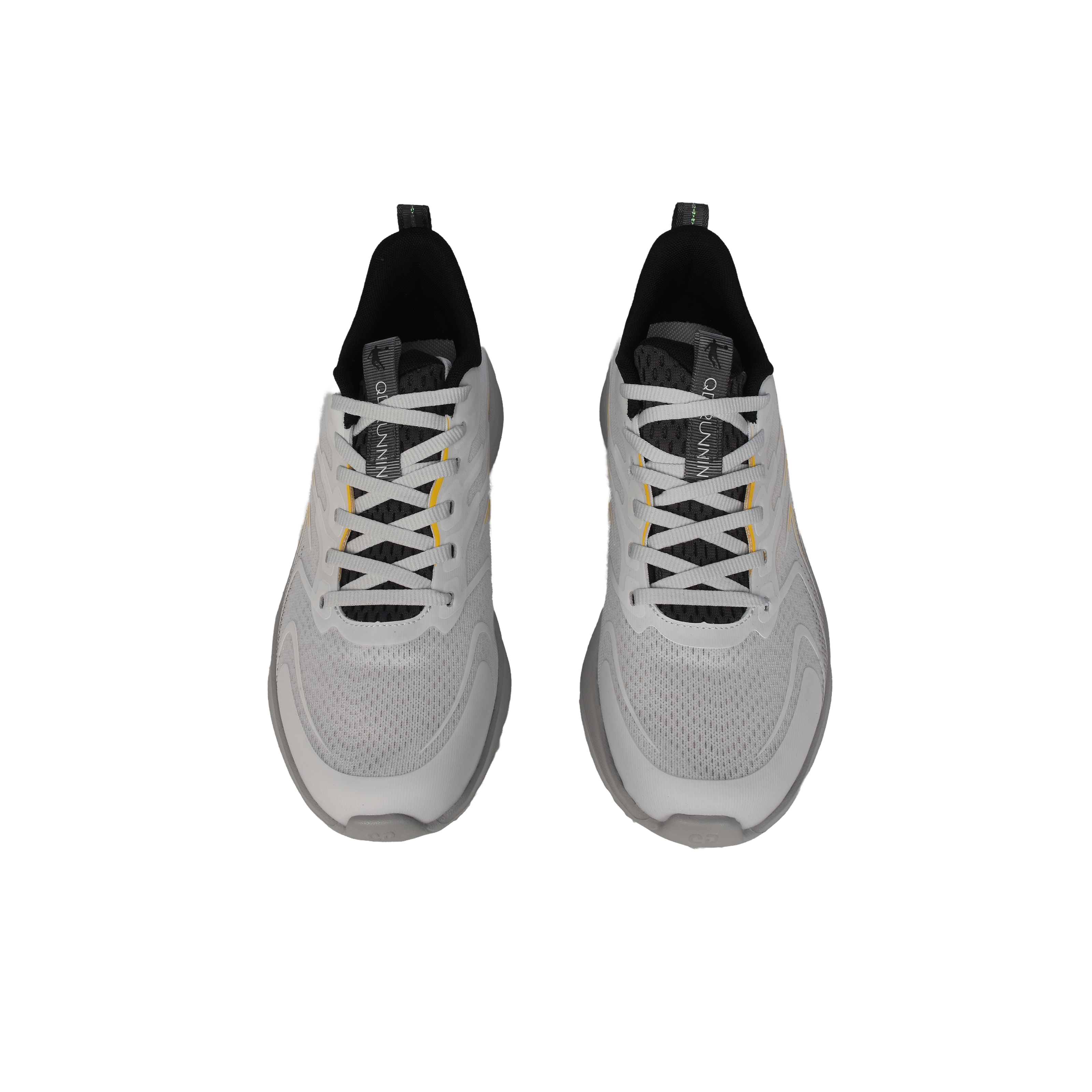 QIAODAN Speed Slip Resistant Abrasion Resistant Low top Casual Training City Commuting Running Shoes Men’s Silver Gray