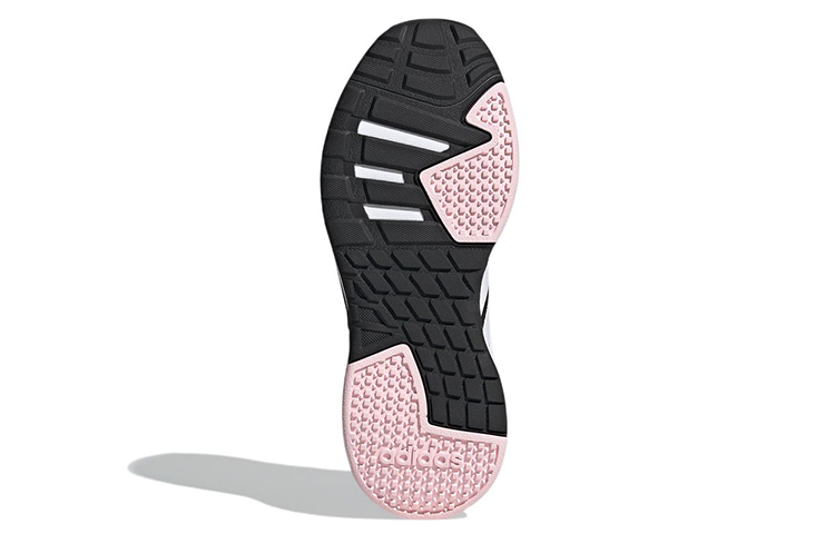 Женские кроссовки adidas neo Roamer (черно-бело-розовые) — Чёрный / белый / розовый — фото 6