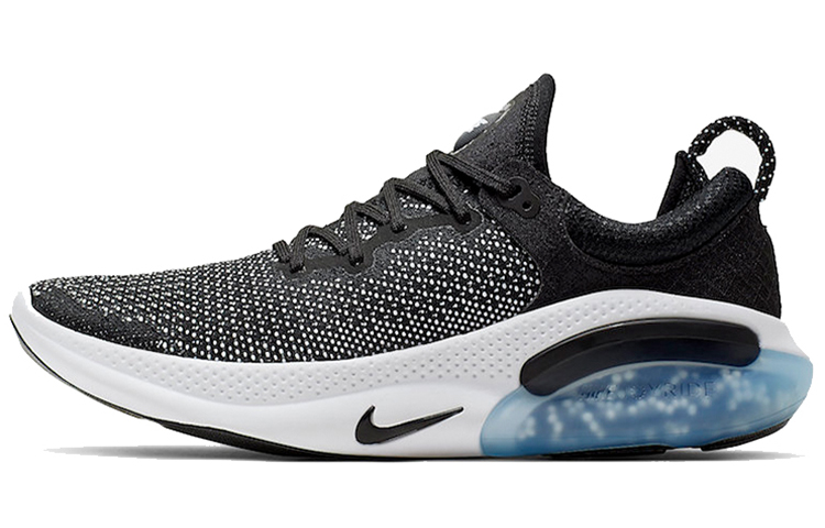 Nike Joyride Run 1 Flyknit cushioning professional mesh shock-absorbing non-slip breathable and lightweight low-top running shoes men's black and white