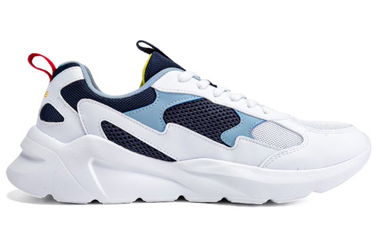 Erke Cushioning Slip Resistant Breathable Low top Running Shoes Men’s White Blue