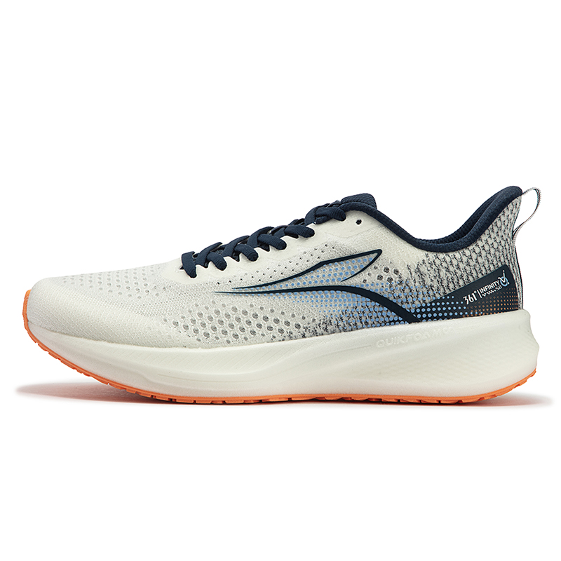 361° Flying Wing Cushioning Breathable Cushioning Breathable Low top Casual Running Shoes Men’s White Blue