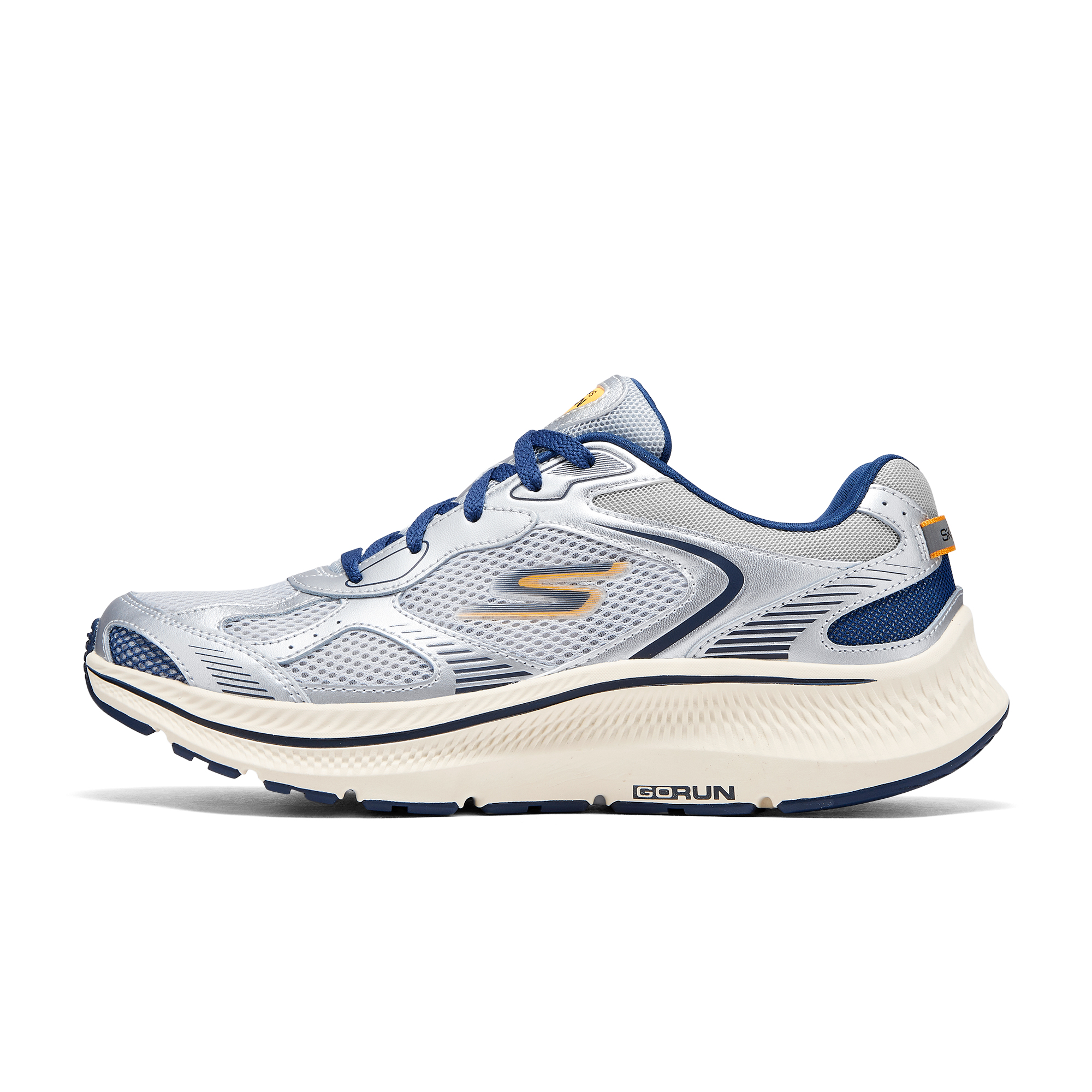 Skechers Go Run Consistent 2.0 Soft And Comfortable Abrasion Resistant Low top Casual Running Shoes Men’s Gray Blue