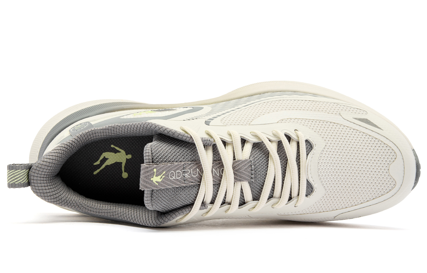 QIAODAN Running Shoes Men’s Low Top Crescent/Coal Gray