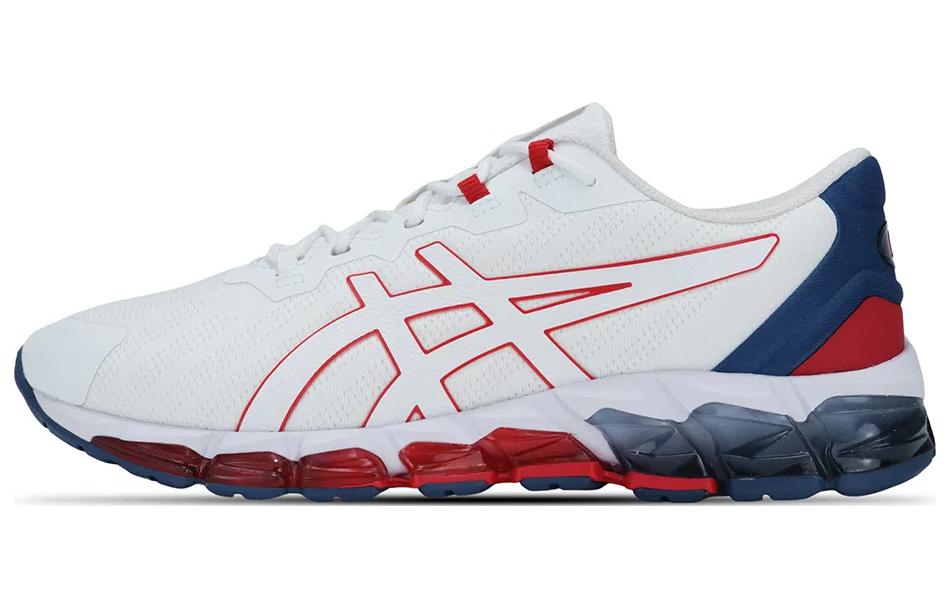 Asics GEL Quantum 360 Abrasion Resistant Breathable Low top Running Shoes White Blue Red