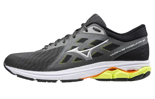 Mizuno Running Shoes Men's Low Top Black/Silver/Yellow