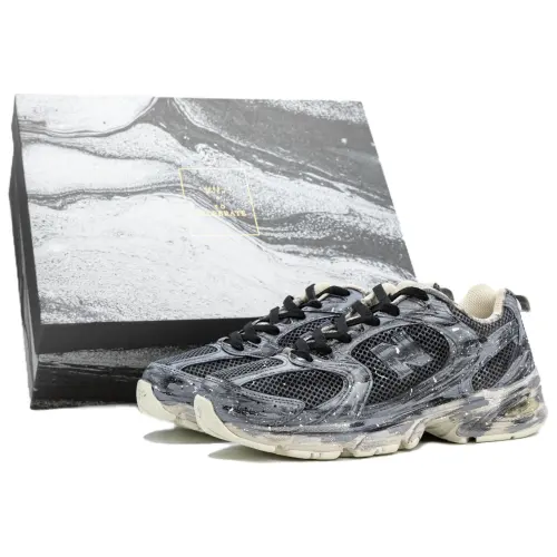 New Balance NB 530 Slip Resistant Abrasion Resistant Low top Casual Running Shoes Unisex Black Gray
