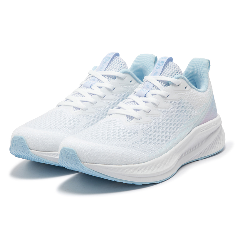 361° Slip Resistant, Abrasion Resistant, Breathable, Lightweight Low top Running Shoes Women’s White Blue