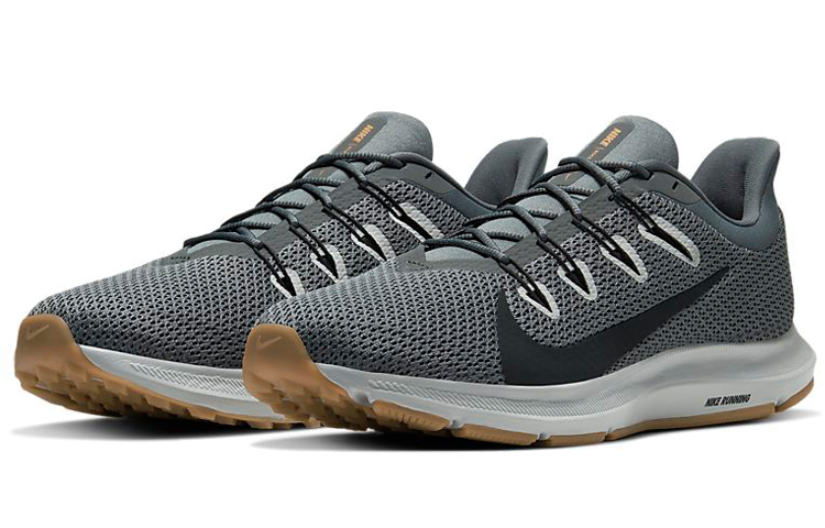 Мужские кроссовки Nike Quest 2 (серо-черные) — фото 3