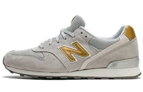 New Balance NB 996 Casual Breathable And Lightweight Low top Running Shoes Women's Gray Gold