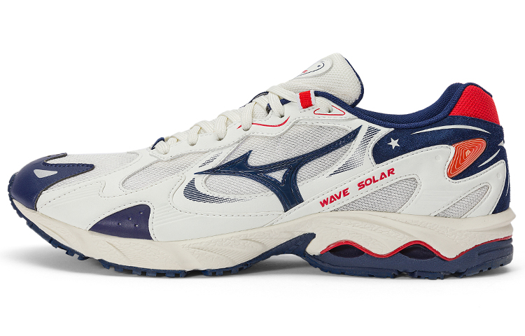 Кроссовки Mizuno Mizuno Wave Solar (бело-сине-красные)