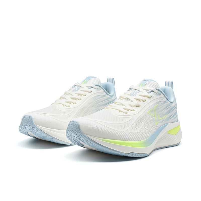 XTEP Cloud Five Abrasion Resistant, Breathable, Lightweight Low top Casual Training Running Shoes Men’s White Blue