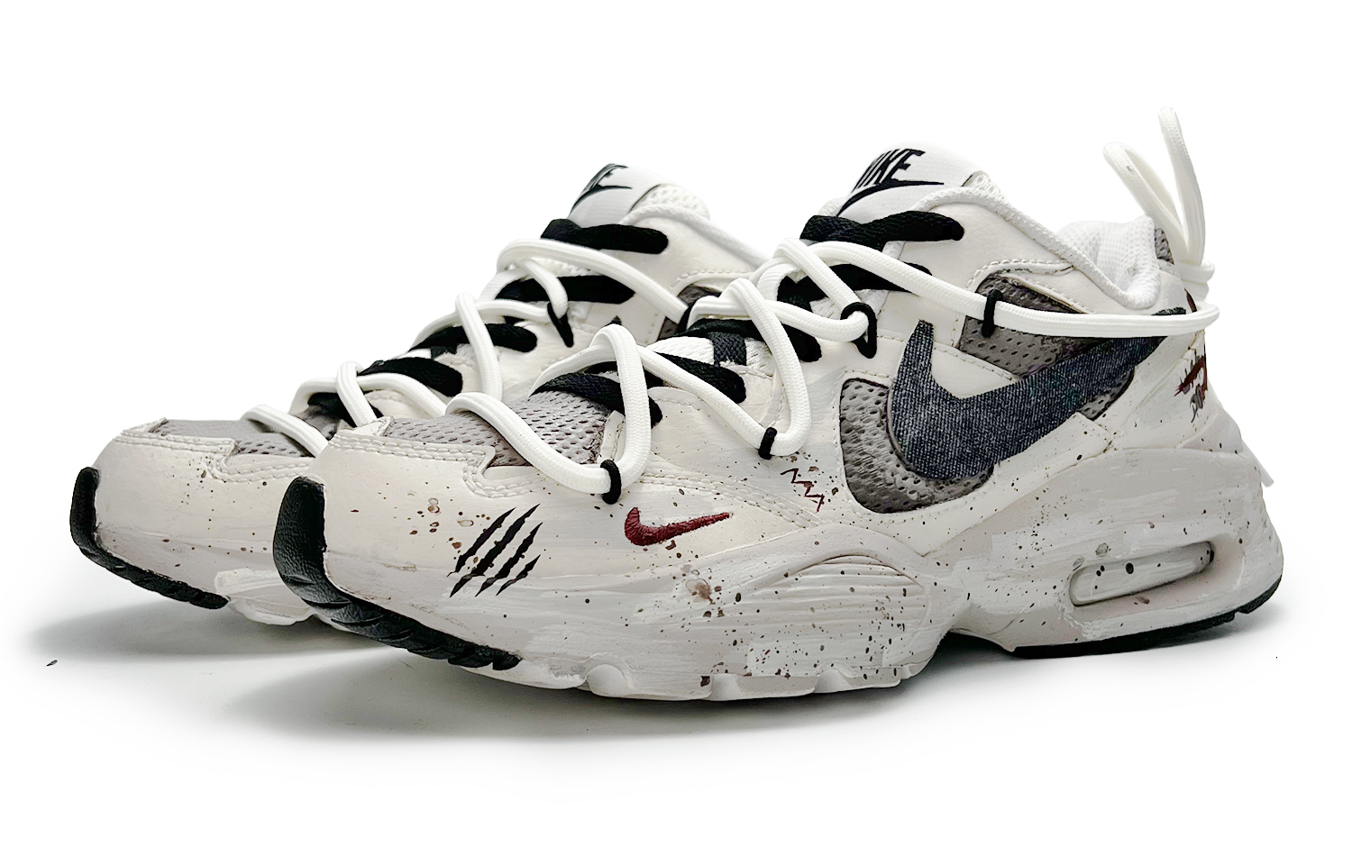 Nike Air Max Fusion Slip Resistant Abrasion Resistant Low top Casual Running Shoes Women’s Gray